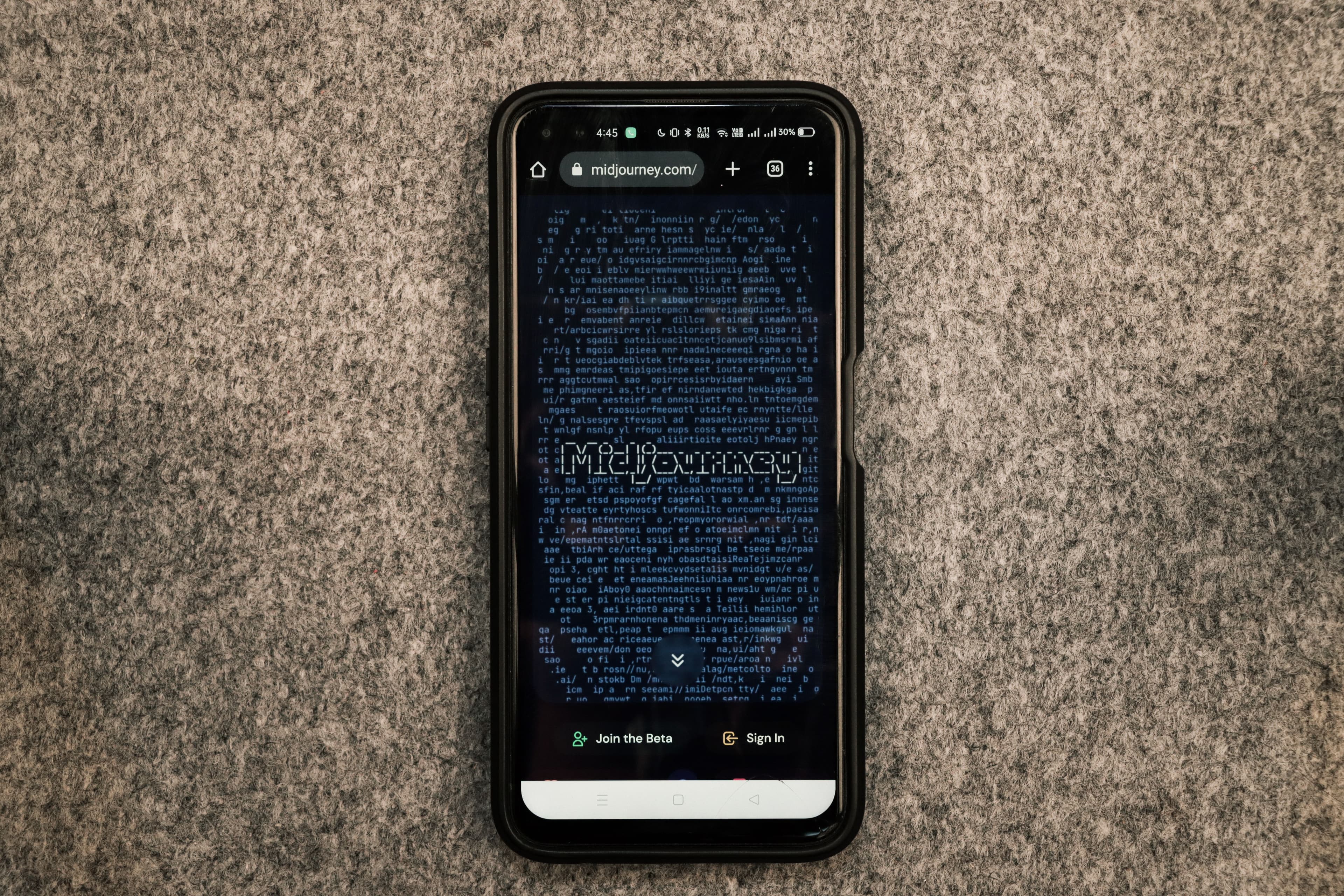 Illustration of a person typing a prompt into an AI interface