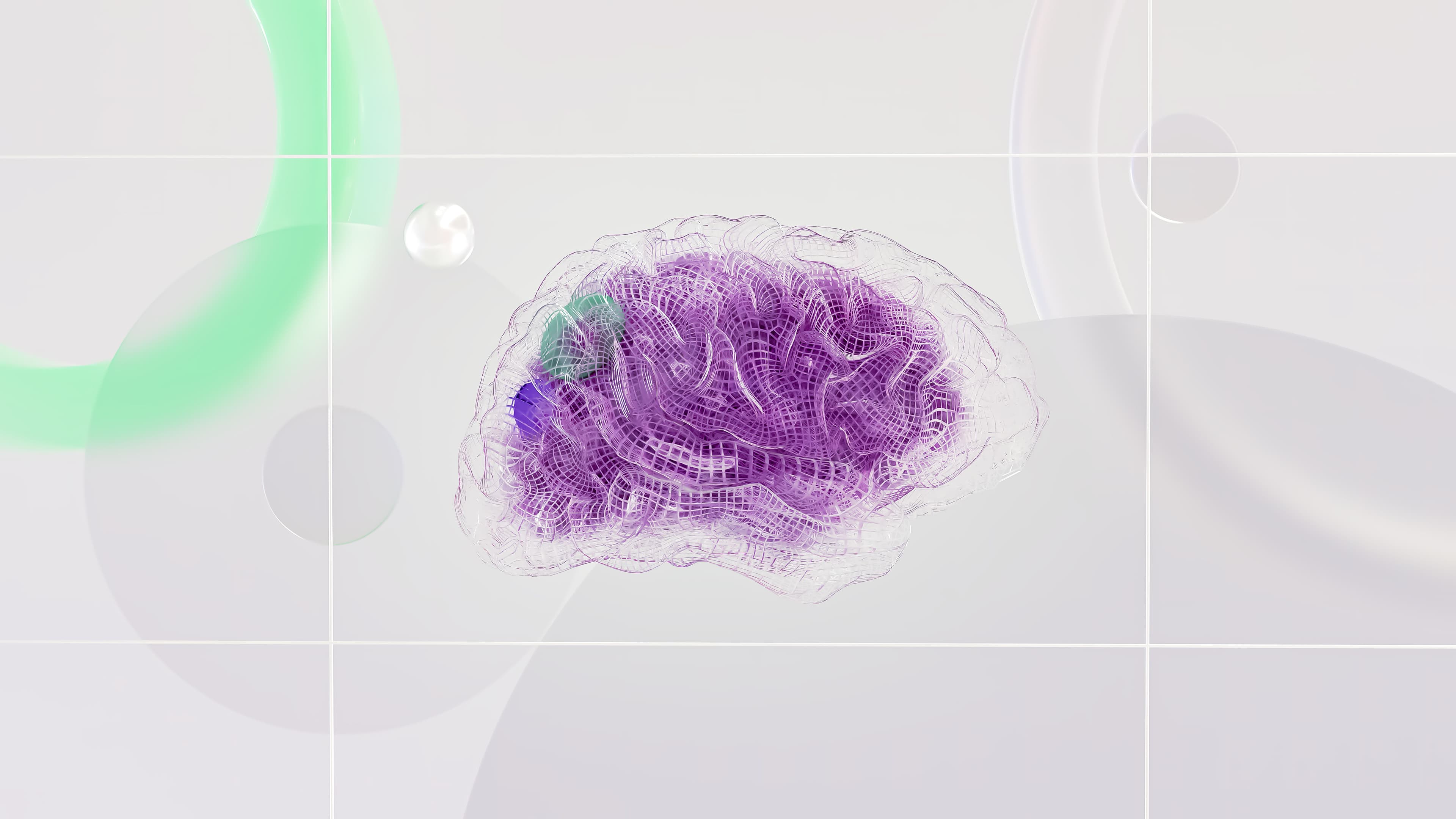Abstract representation of an AI agent's memory system